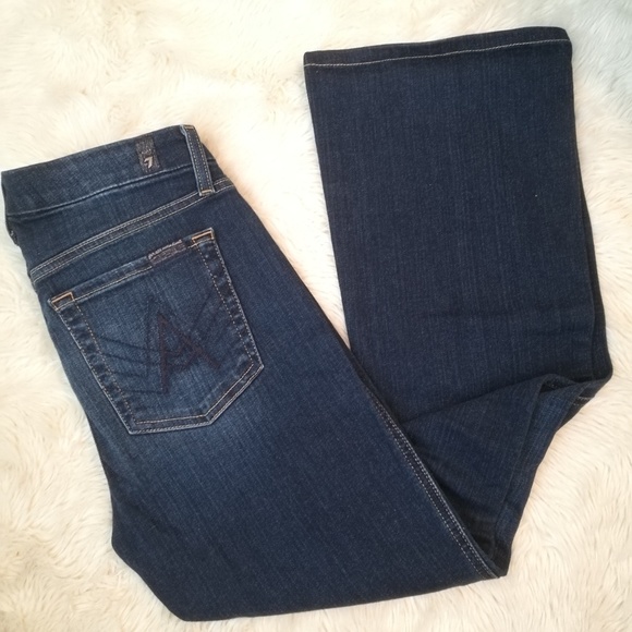 7 For All Mankind Denim - 7 FOR ALL MANKIND A Pocket Short Inseam Jeans 27